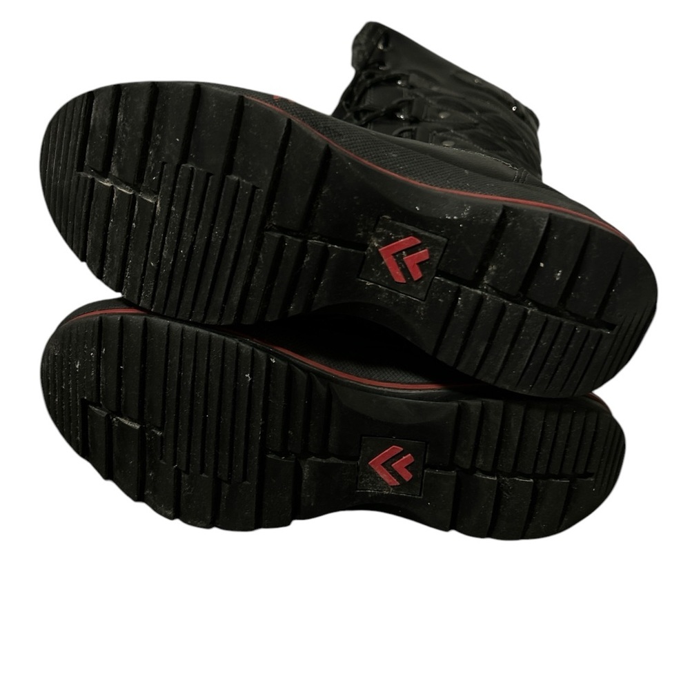 Women's banff Trail Black Quilted Tall Winter Boots - Picture 5 of 6